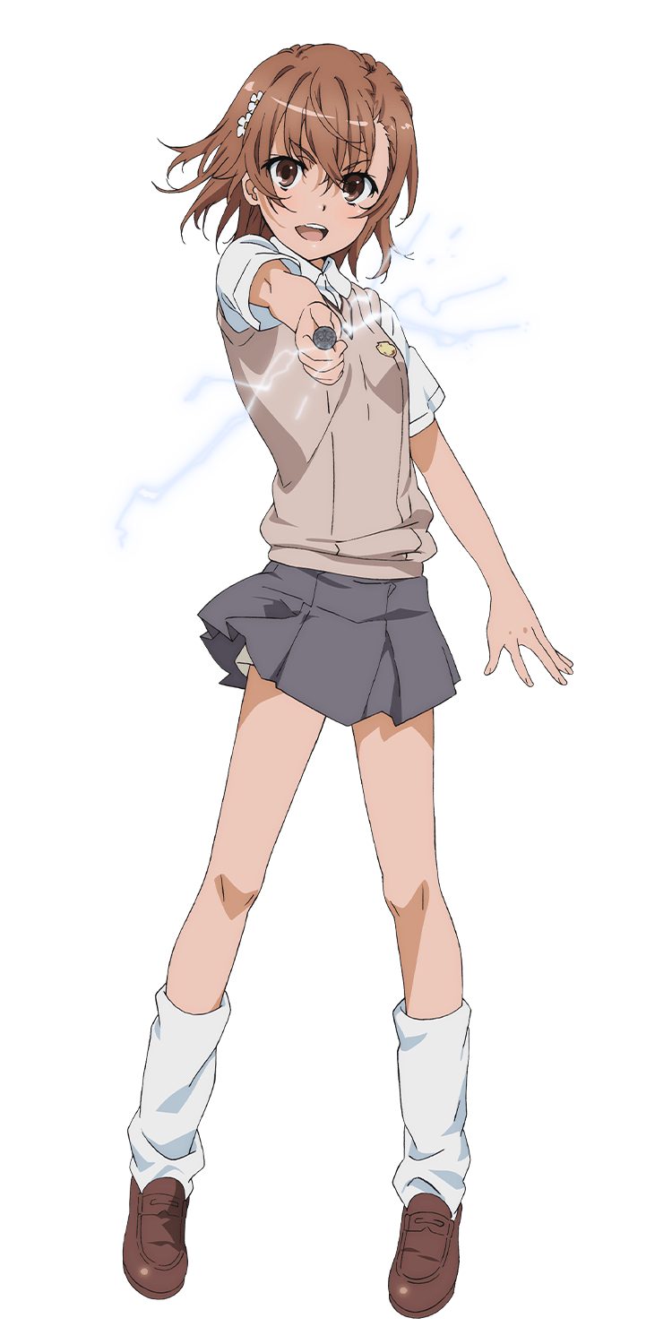 Mikoto Misaka, official A Certain Scientific Railgun T character artwork.